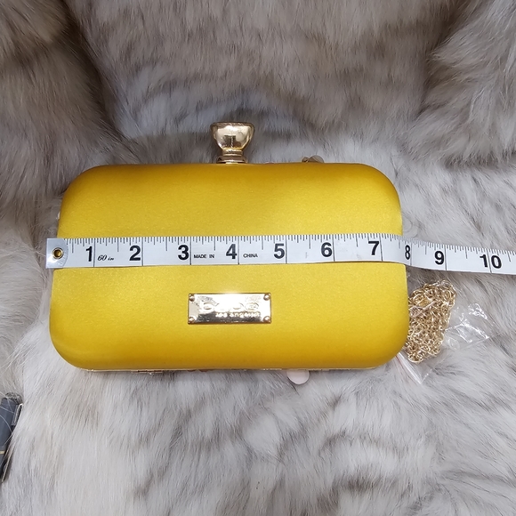 NWT Bebe Yellow 3D Multifloral 3 Style. Crossbody Clutch Handbag - Picture 5 of 13